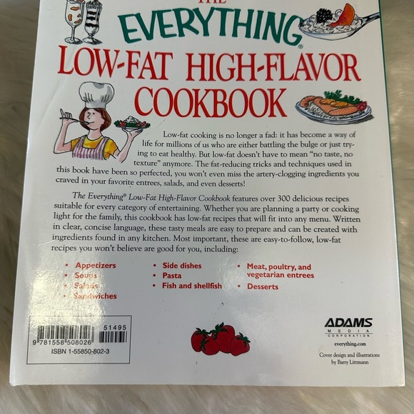 🧡10/$10 The Everything Low-Fat High-Flavor Cookbook - Picture 2 of 4